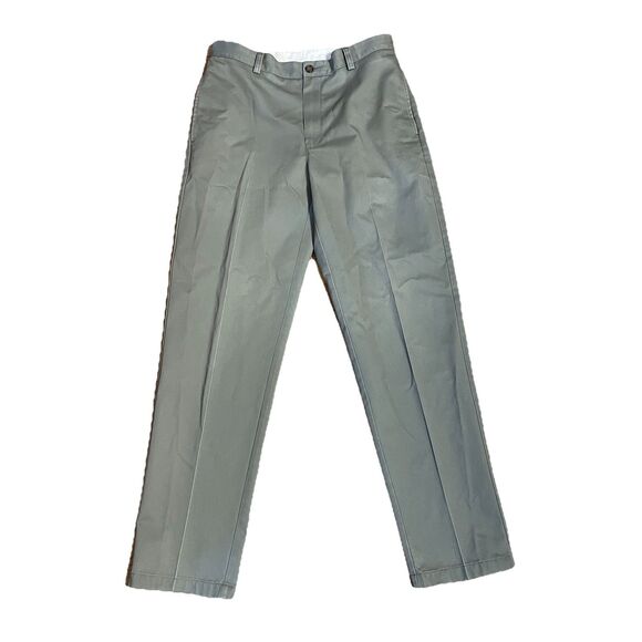 L.L. Bean Other - LL Bean Double L Wrinkle Free Chinos Classic Fit Plain Front Green Mens 32x32